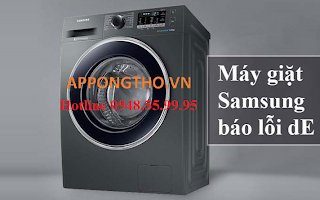 Chỉnh Máy Giặt Samsung báo lỗi CL, DE