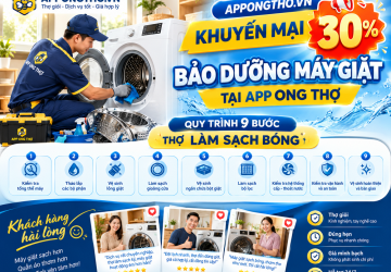 Quy Trình Bảo Dưỡng Vệ Sinh Máy Giặt Từng Bước Sạch Bóng