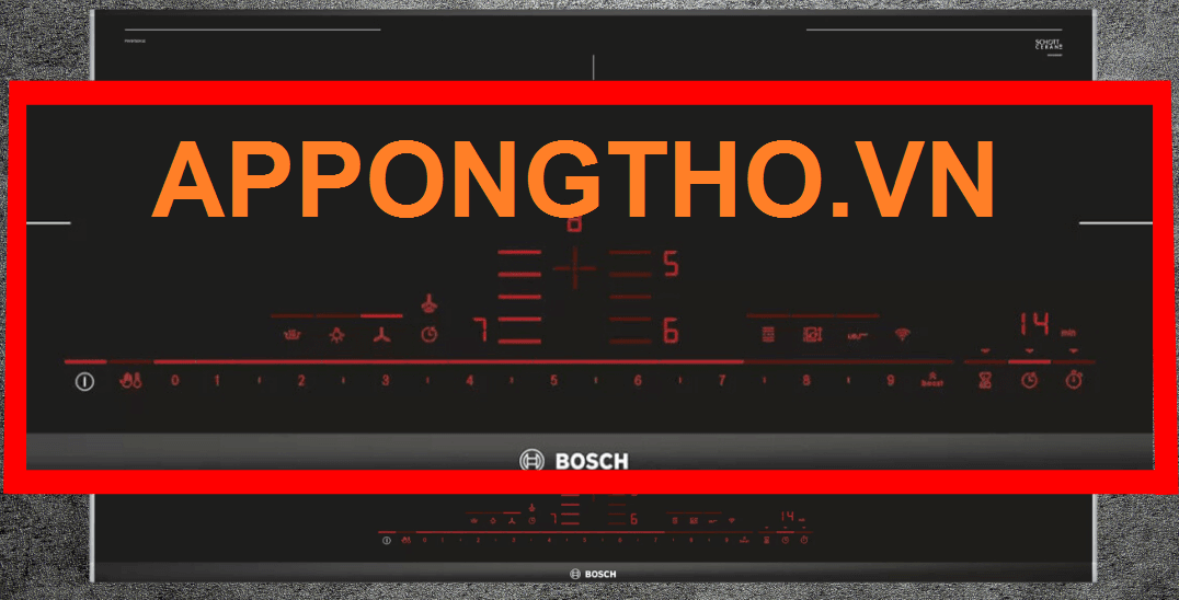 Đếm Đèn nháy chuẩn đoán mã lỗi bếp từ bosch