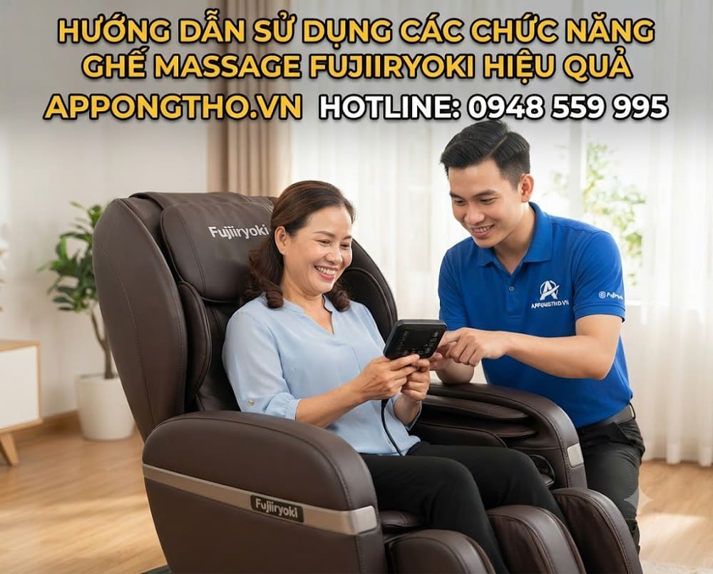 Hướng Dẫn Sử Dụng Ghế Massage Fujiiryoki Từng Chức Năng