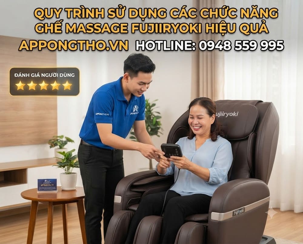 Lợi ích khi biết cách sử dụng ghế Massage Fujiiryoki