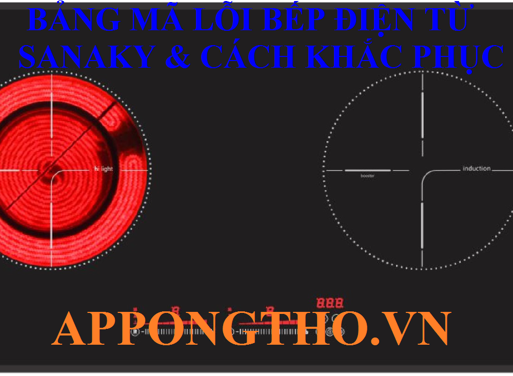Mã lỗi bếp từ Sanaky là gì?