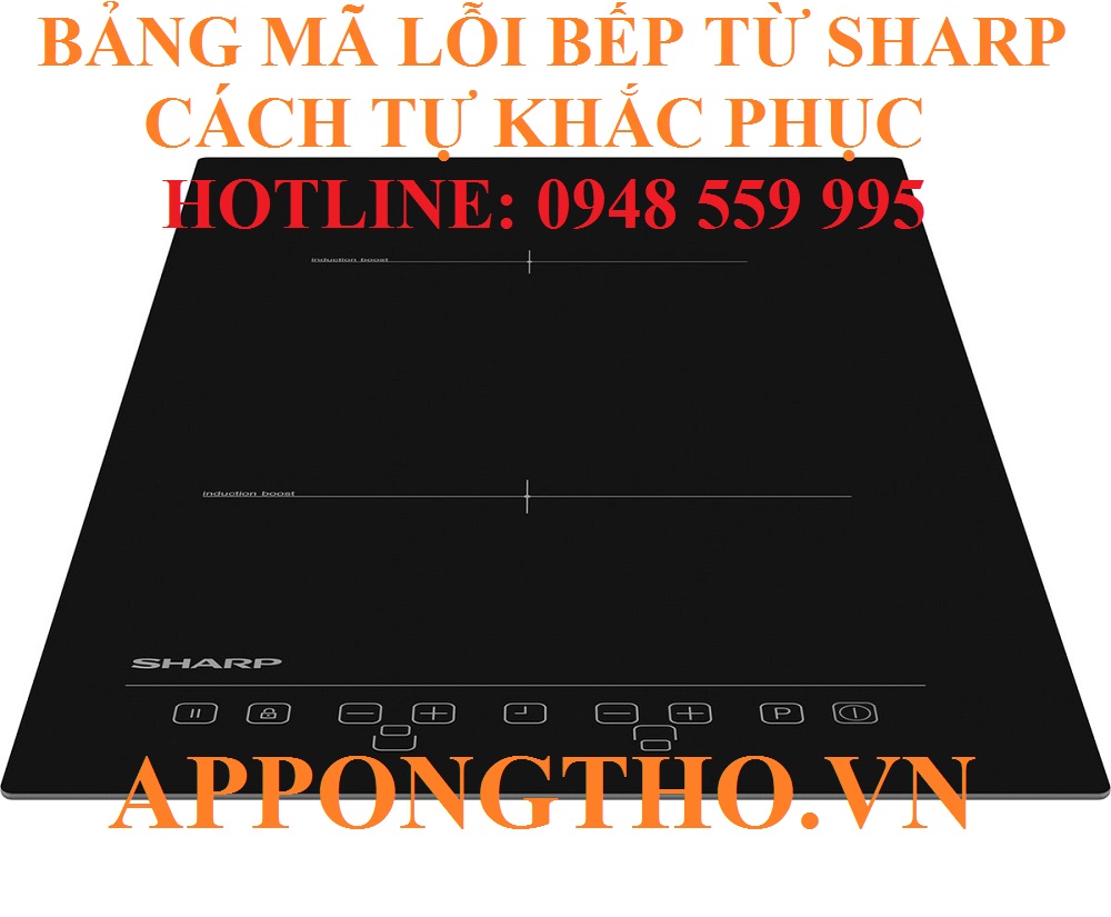 6. Khắc phục cuộn dây (U17) trên bếp điện từ Sharp