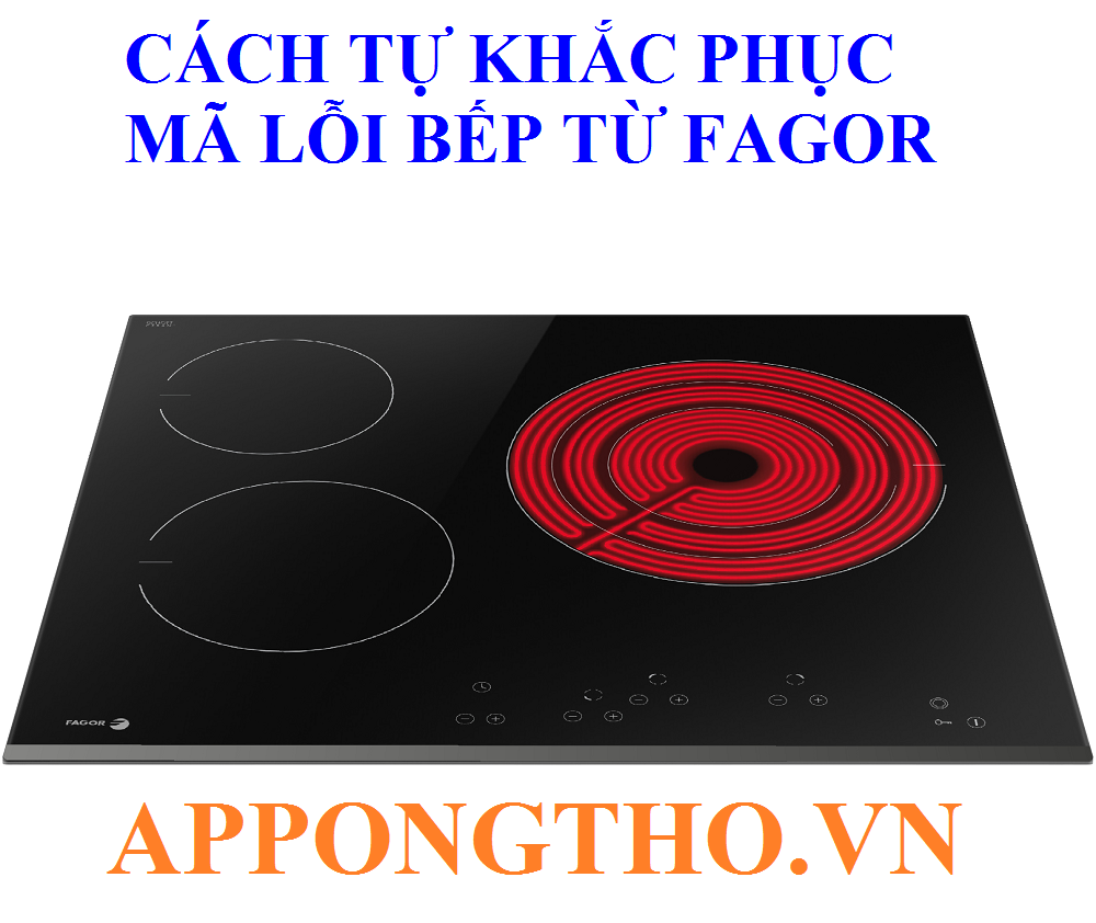 Cách khắc phục từng lỗi trên bếp điện từ Fagor