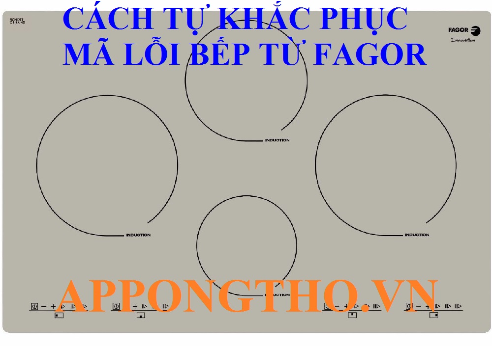 Cách phòng tránh mã lỗi trên bếp từ Fagor