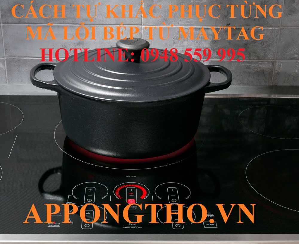 🔧 3. Điện áp bất thường (C1, C2, F37) trên bếp từ Maytag