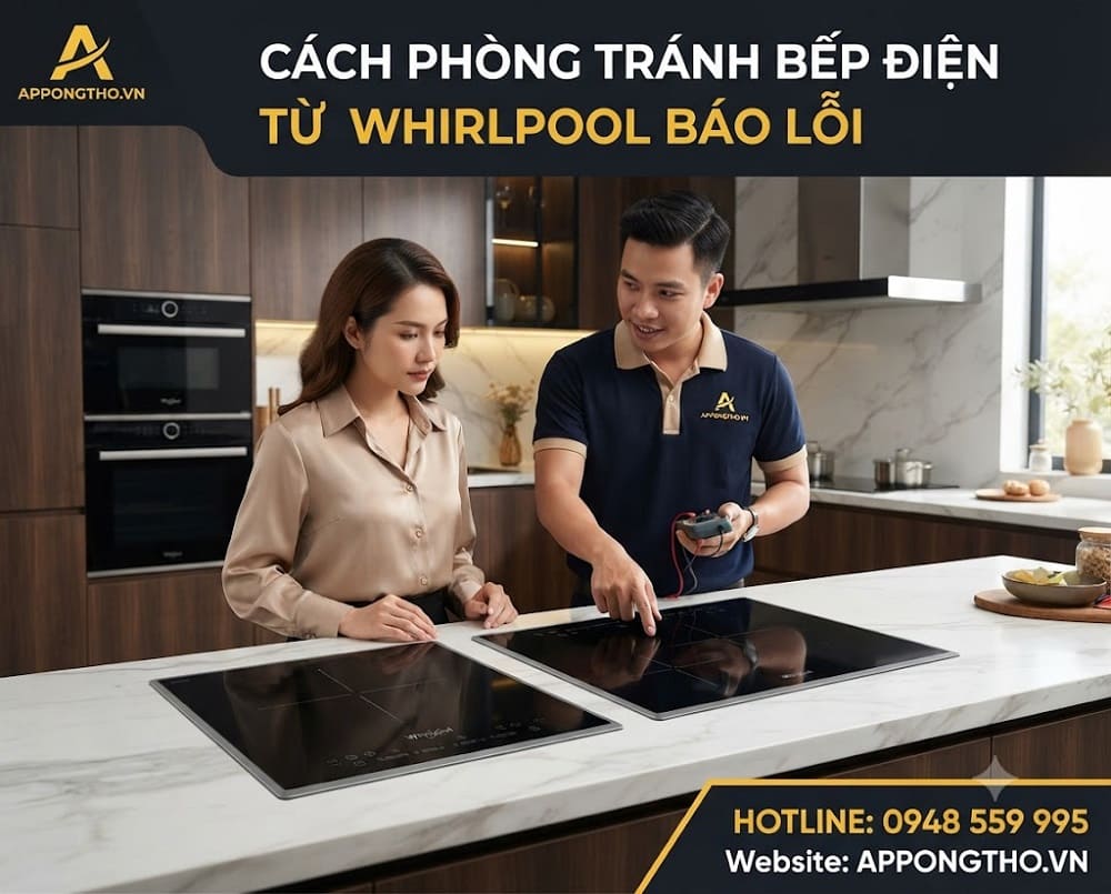 Cách Tự Khắc Phục Từng Mã Lỗi Bếp Từ Whirlpool An Toàn