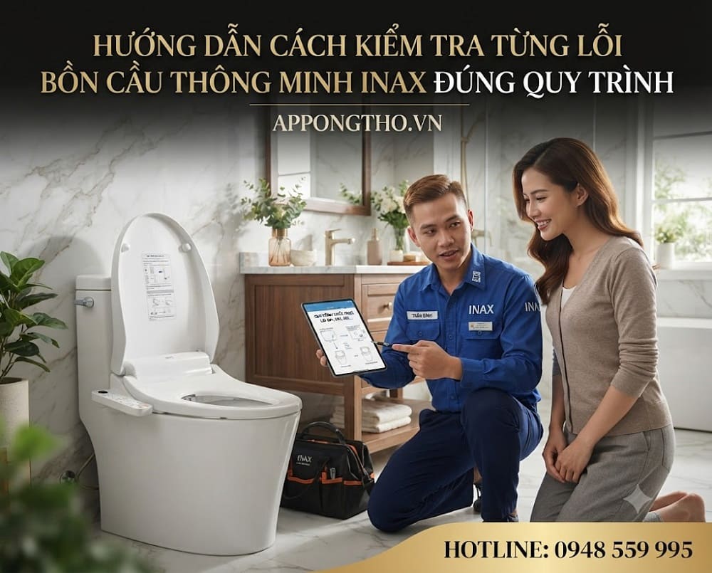 Mã lỗi bồn cầu thông minh INAX là gì?