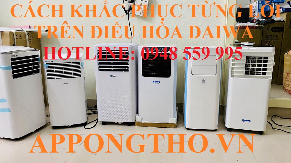 Bảng mã lỗi máy điều hòa Daiwa
