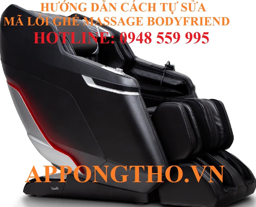 Mã lỗi ghế Massage Bodyfriend là gì?