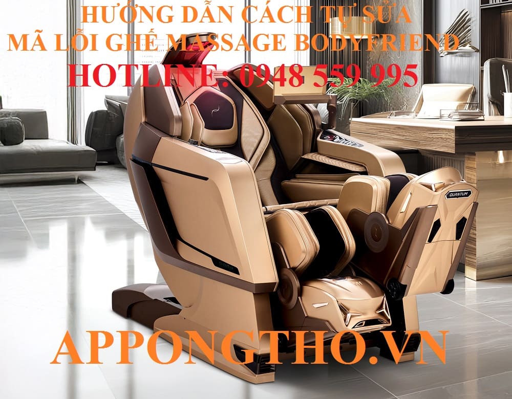 7. Ghế massage Bodyfriend báo lỗi E10, E14, E16, E18 – Lỗi motor