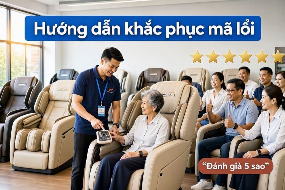 Bảng mã lỗi ghế Massage Fujiiryoki đầy đủ