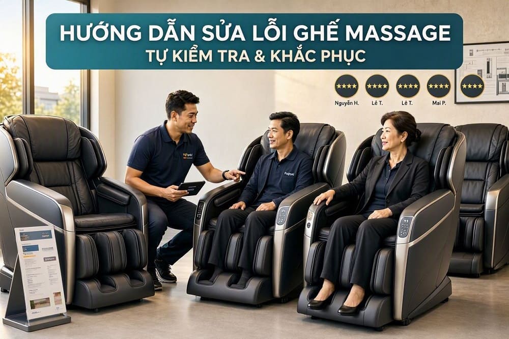 10 Cách phòng tránh ghế Massage Fujiiryoki báo lỗi