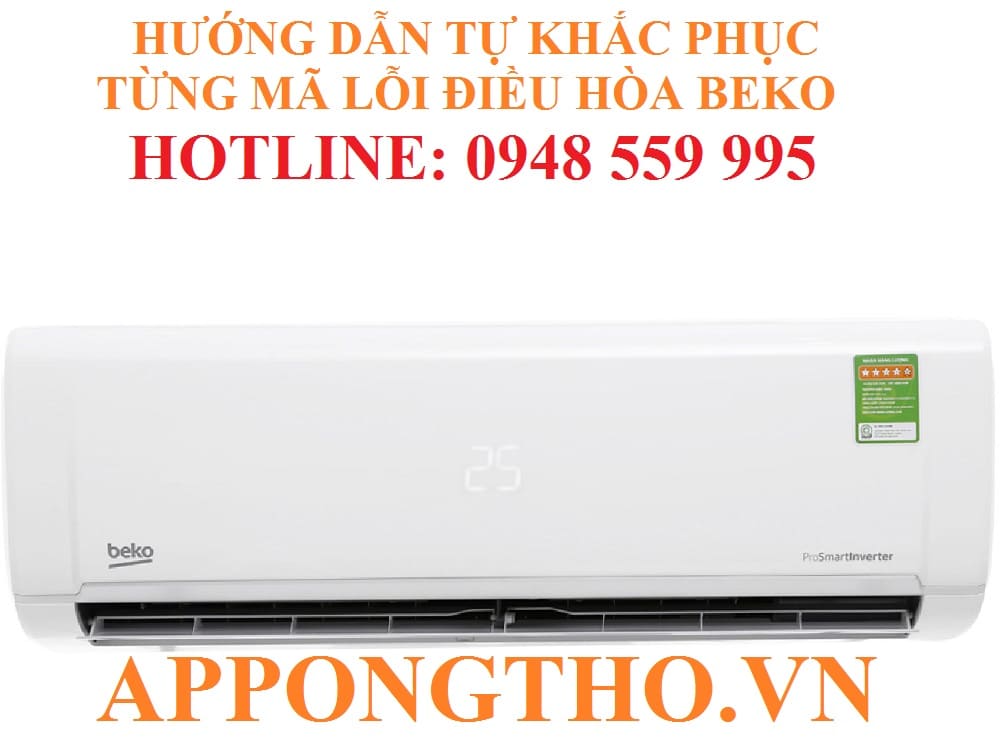 1. Điều hòa Beko báo lỗi E1, Ff07 – Cảm biến phòng