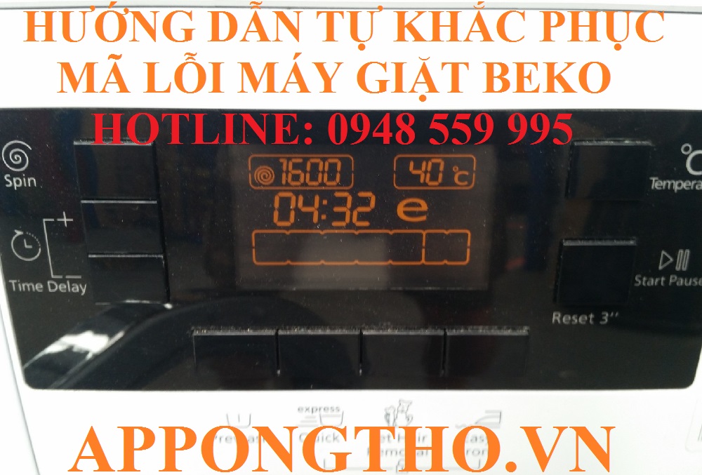 8 Cách phòng tránh máy giặt Beko báo lỗi