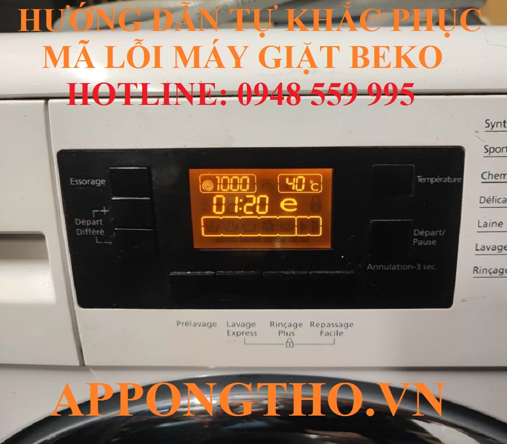 🌡️ 12. Khắc phục lỗi cảm biến nước / mức nước sai (E13, E14, E26, E32, E33)