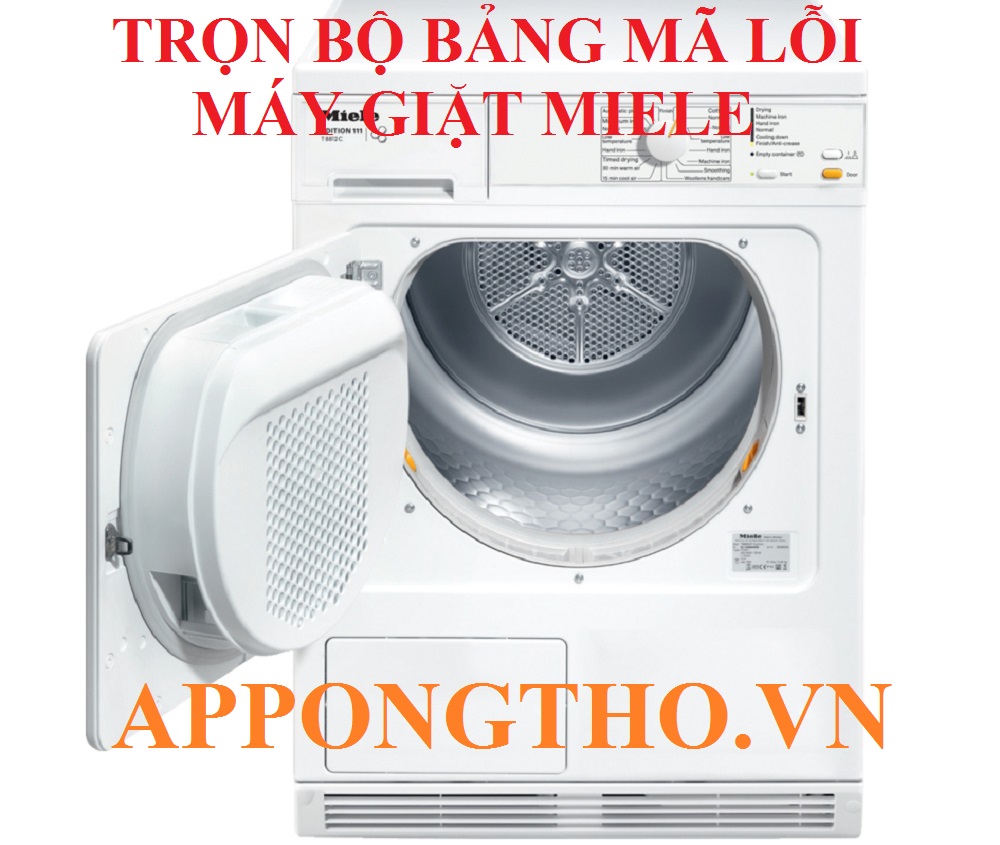 Bảng danh sách mã lỗi máy giặt Miele