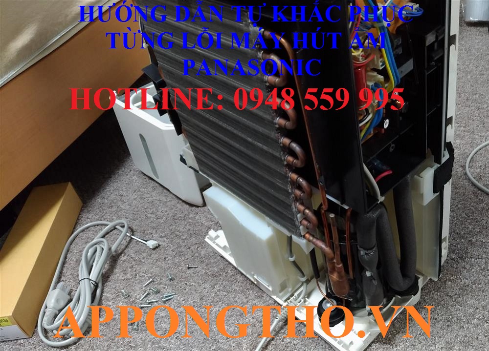 Hướng dẫn tự khắc phục từng lỗi trên máy hút ẩm Panasonic