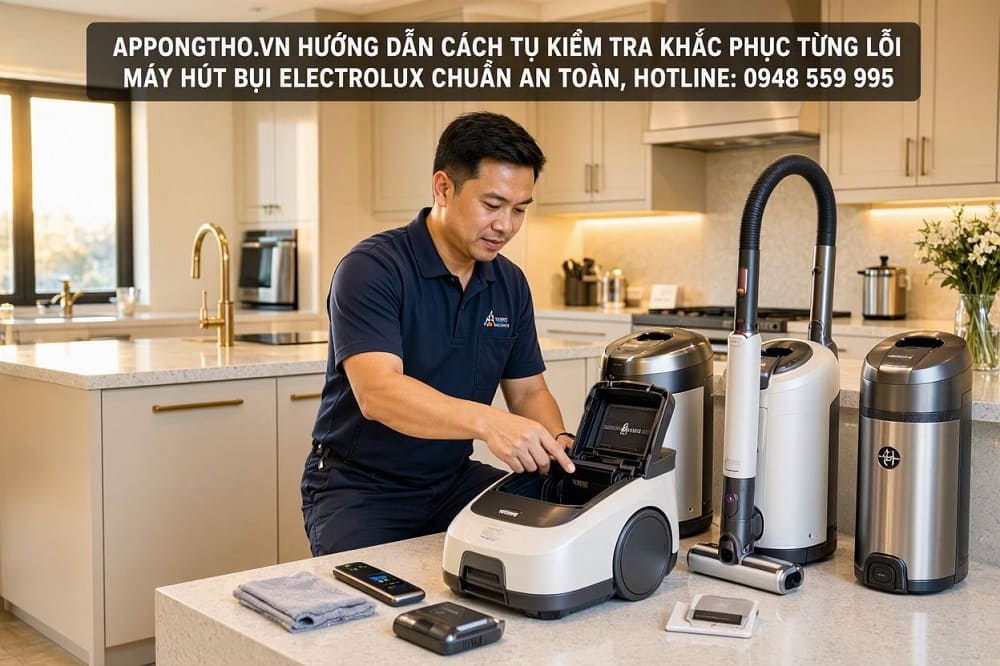 Mã lỗi máy hút bụi Electrolux là gì?