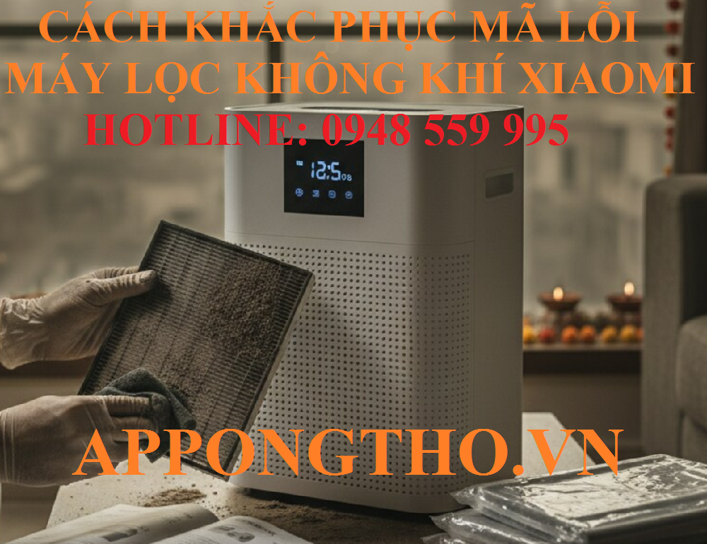 Bảng mã lỗi máy lọc không khí Xiaomi