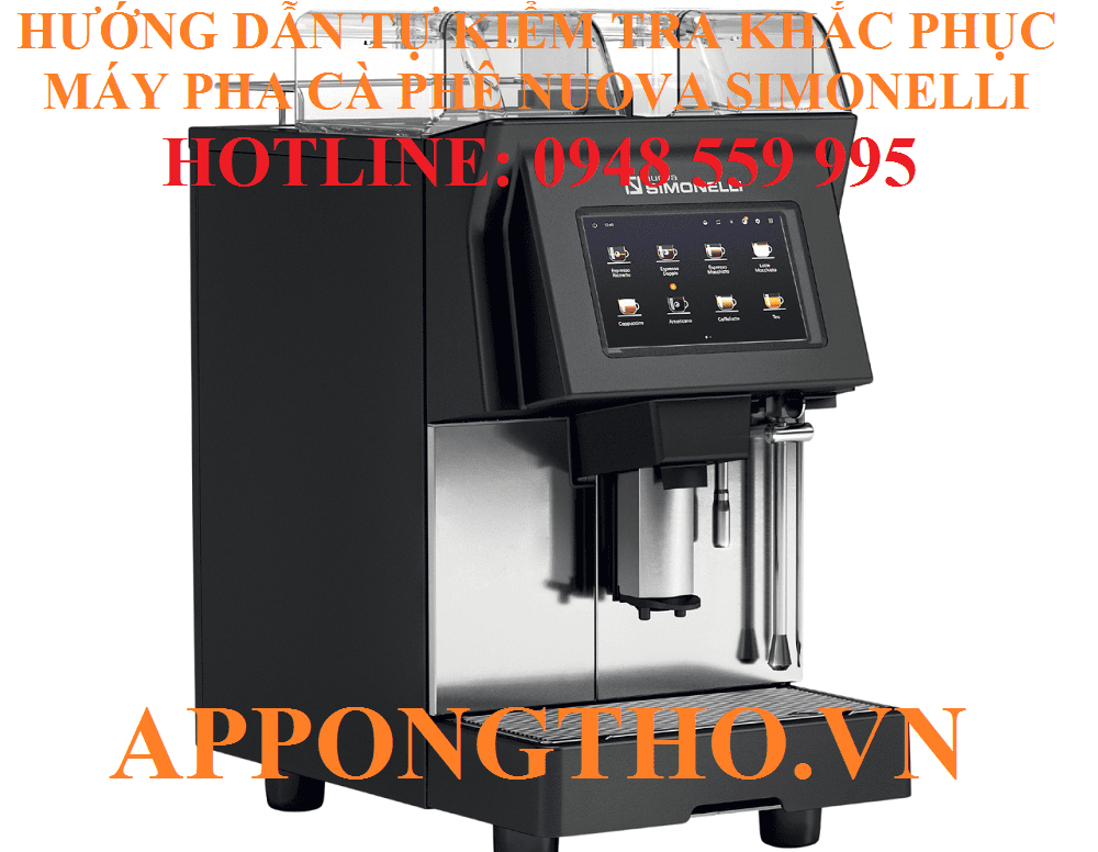 Mục đích nhà sản xuất tích hợp mã lỗi vào máy pha cà phê Nuova Simonelli