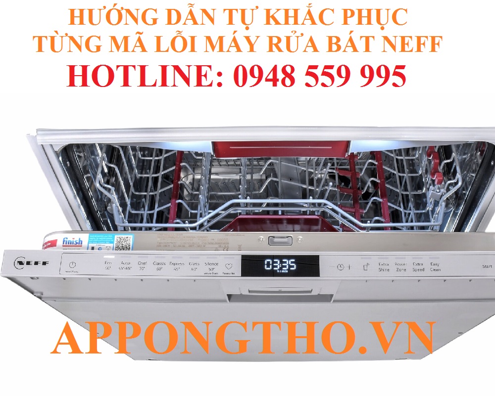 Cách phòng tránh máy rửa bát Neff báo lỗi