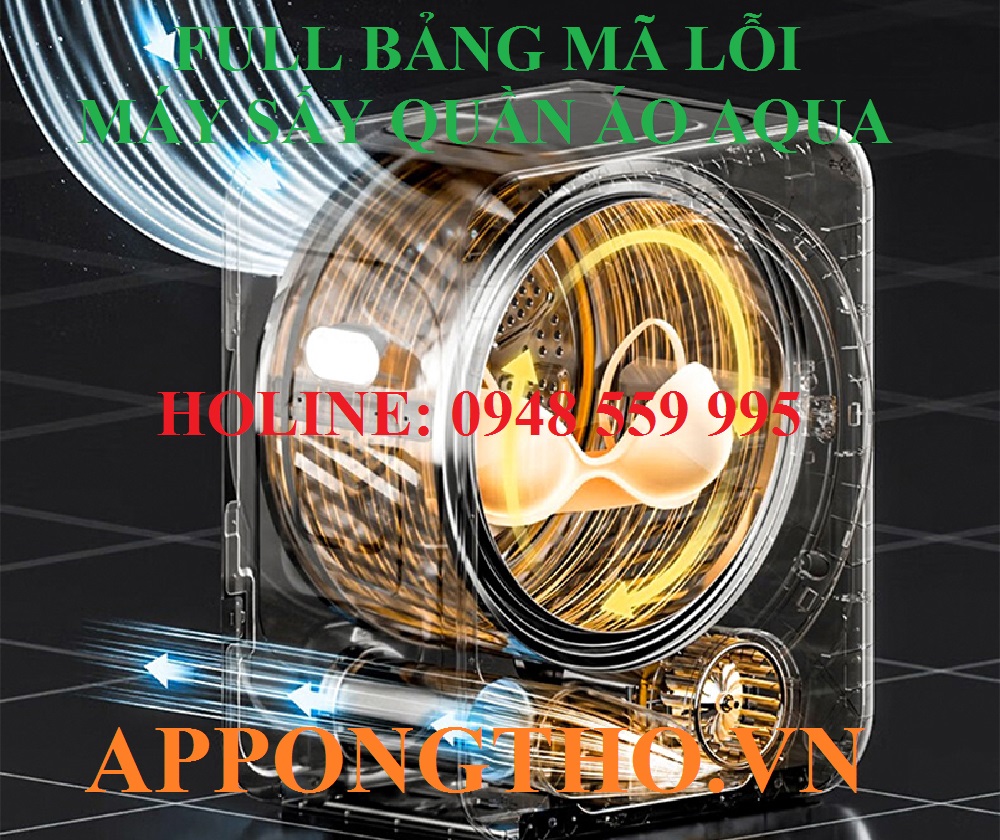 15) Khắc phục lỗi khóa cửa (E6) trên máy sấy Aqua