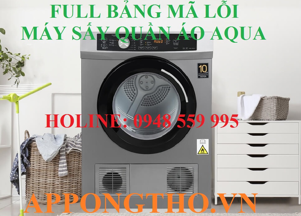 Cách phòng tránh máy sấy quần áo Aqua báo lỗi