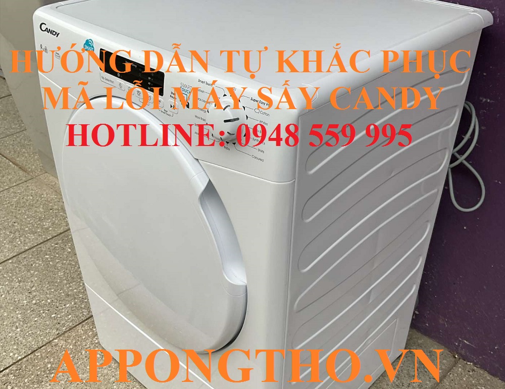 16. Khắc phục quạt bo (E25) trên máy sấy Candy