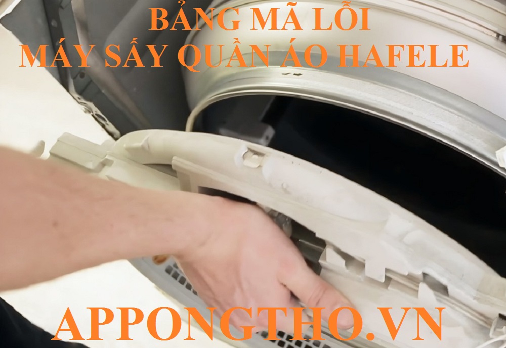 Cách tự khắc phục từng lỗi trên máy sấy quần áo Hafele