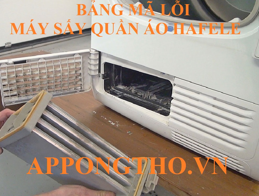 Cách phòng tránh máy sấy quần áo Hafele báo lỗi