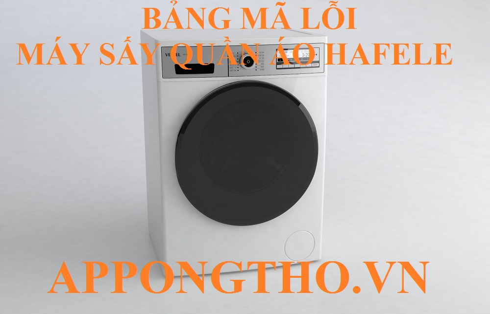 🚪 6. Khắc phục lỗi công tắc cửa (E7) trên máy sấy Hafele