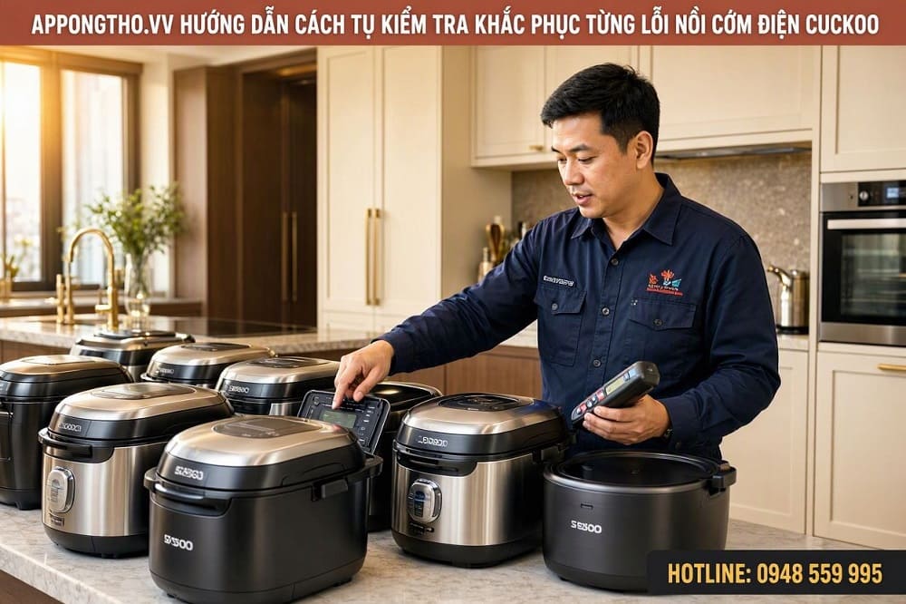 Lợi ích khi hiểu mã lỗi nồi cơm điện Cuckoo