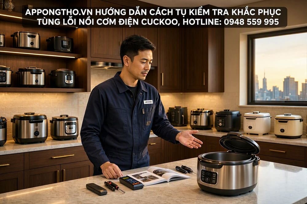 7 Cách phòng tránh nồi cơm điện Cuckoo báo lỗi