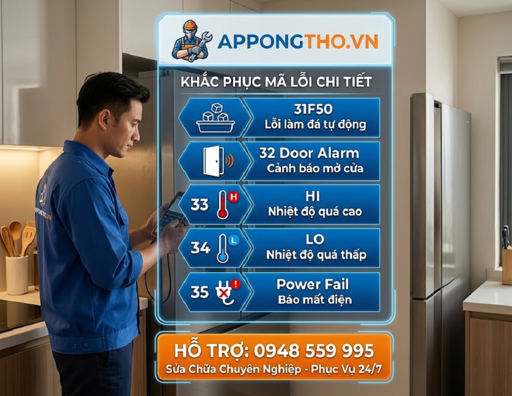 Bảng Mã Lỗi Tủ Lạnh Miele Hướng Dẫn Tự Khắc Phục Từng Lỗi