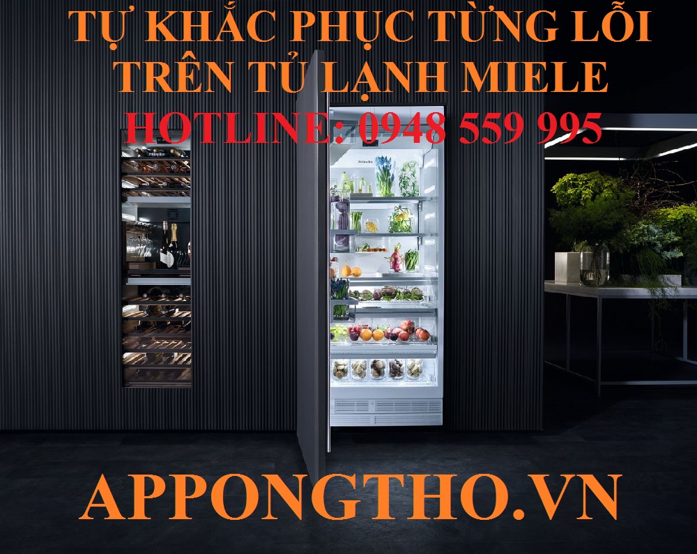 1. Khắc phục tủ lạnh Miele lỗi F0 – Sensor tổng