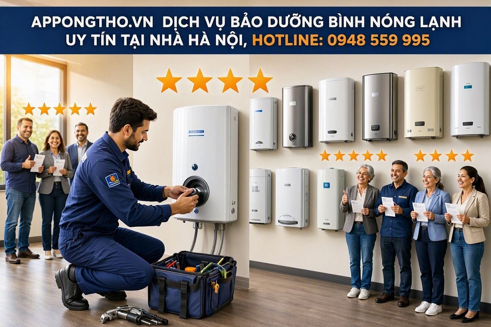 4. Bảo dưỡng bình nóng lạnh Tại Hà Đông - Hà Nội