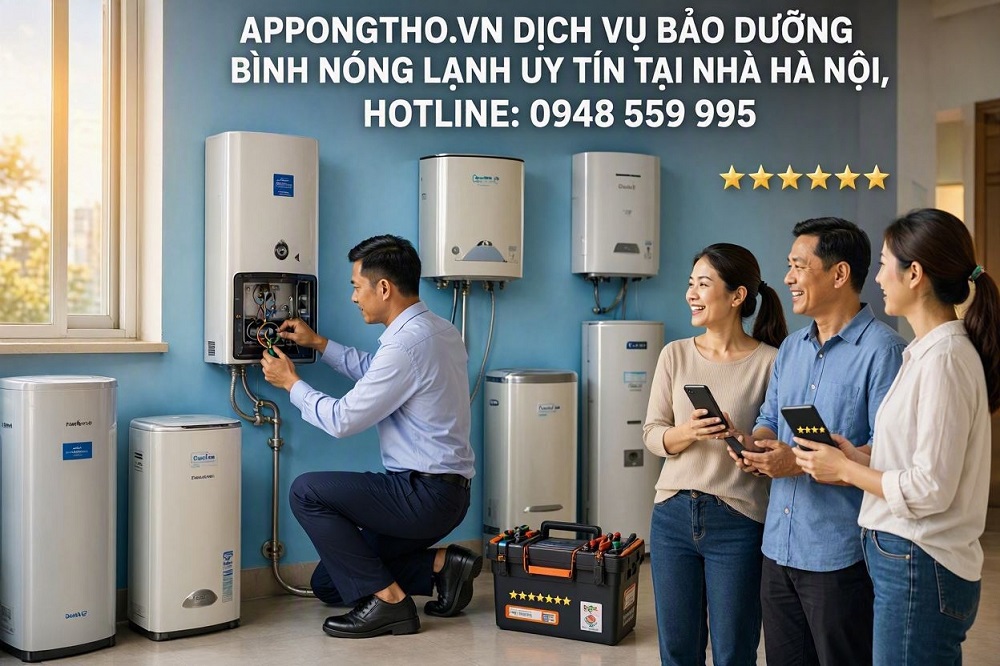 18. Bảo dưỡng bình nóng lạnh Tại Hoài Đức - Hà Nội