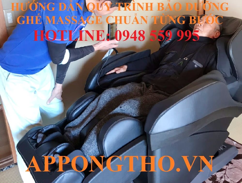 Bước 7: Bảo dưỡng hệ thống túi khí massage