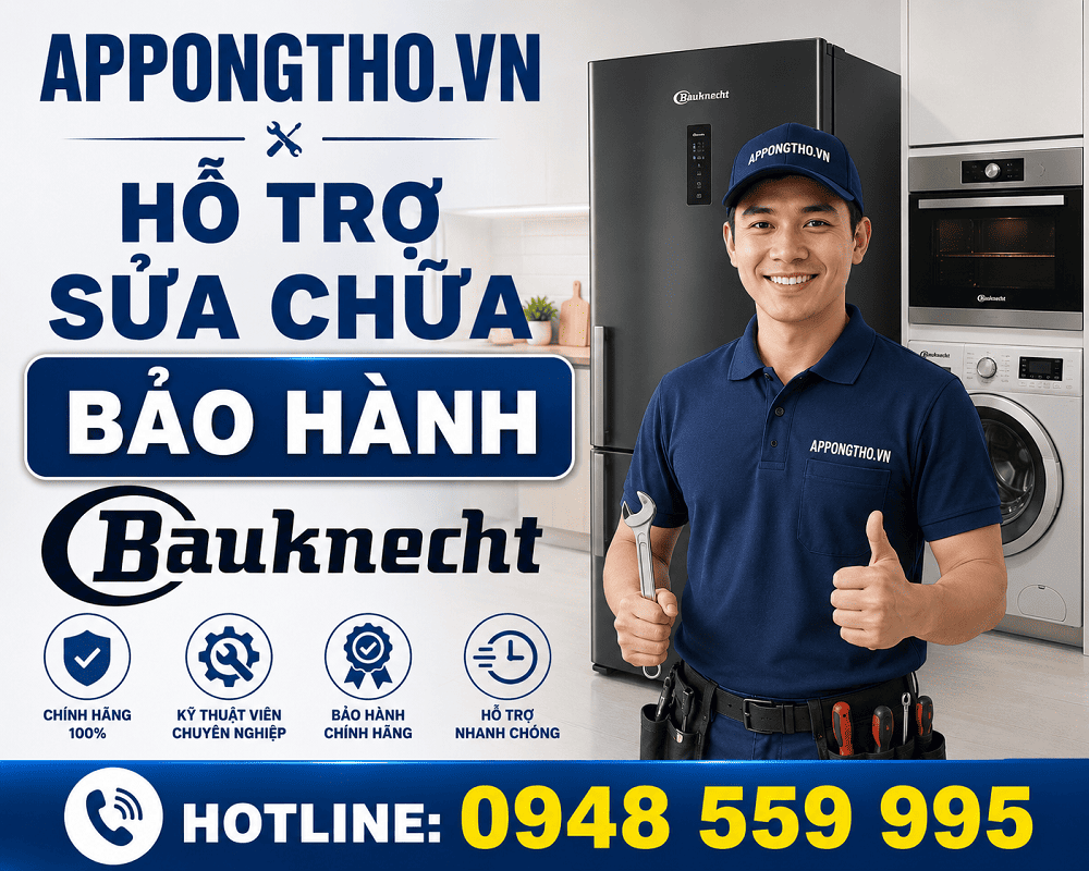 30 Địa chỉ sửa chữa sau bảo hành Bauknecht tại Hà Nội