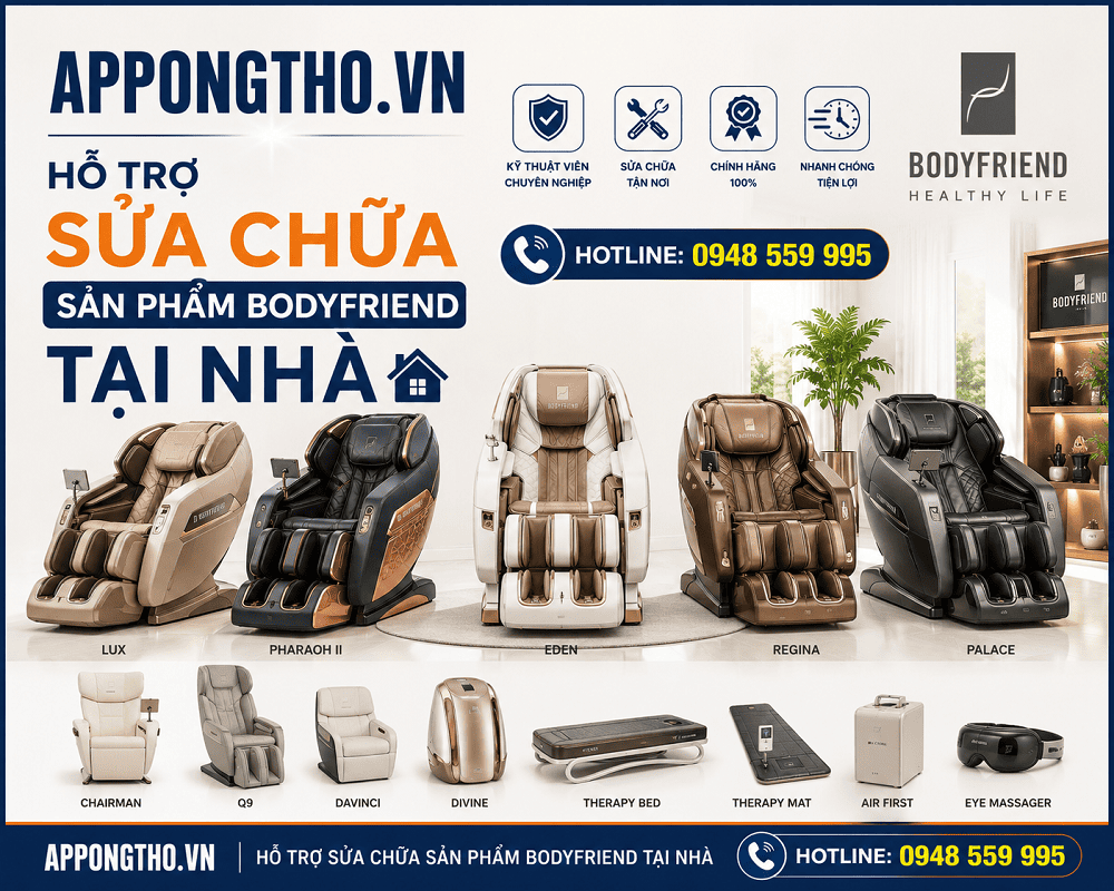 Cách tìm kiếm trung tâm bảo hành Bodyfriend chính hãng