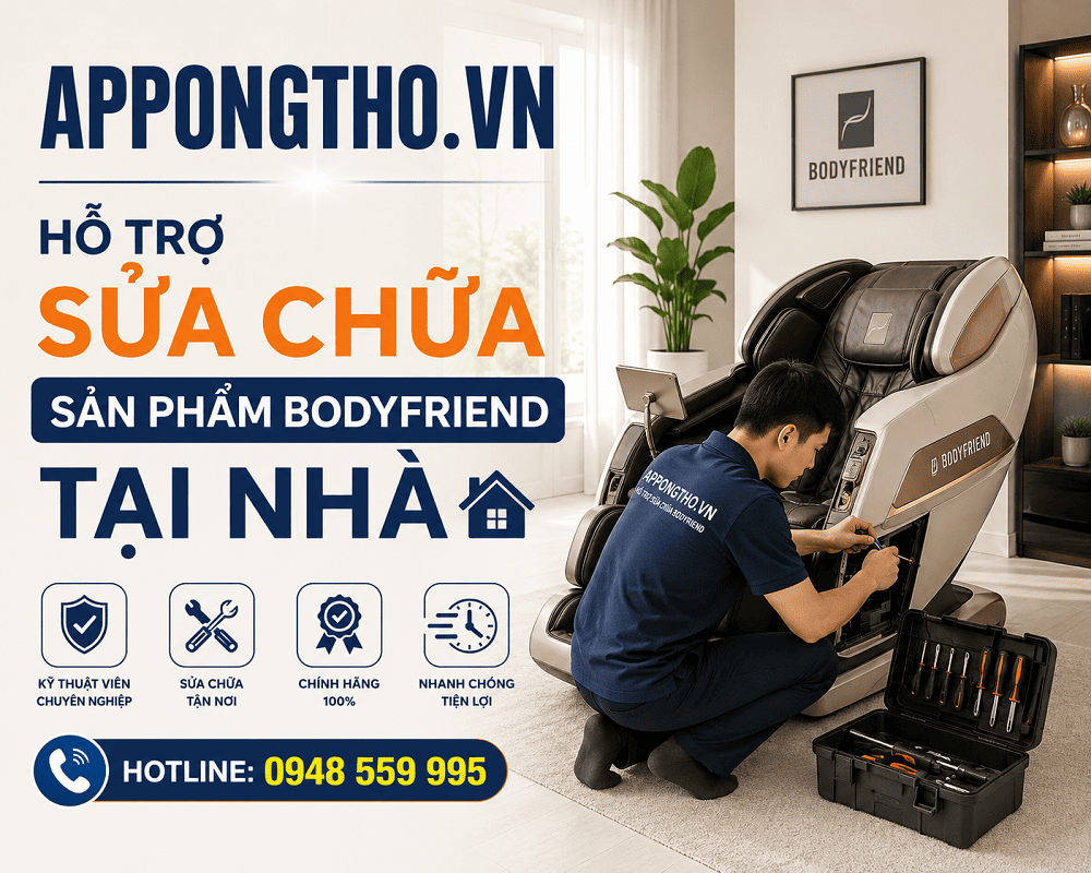 12. Sửa chữa sau bảo hành Bodyfriend tại Nam Từ Liêm - Hà Nội
