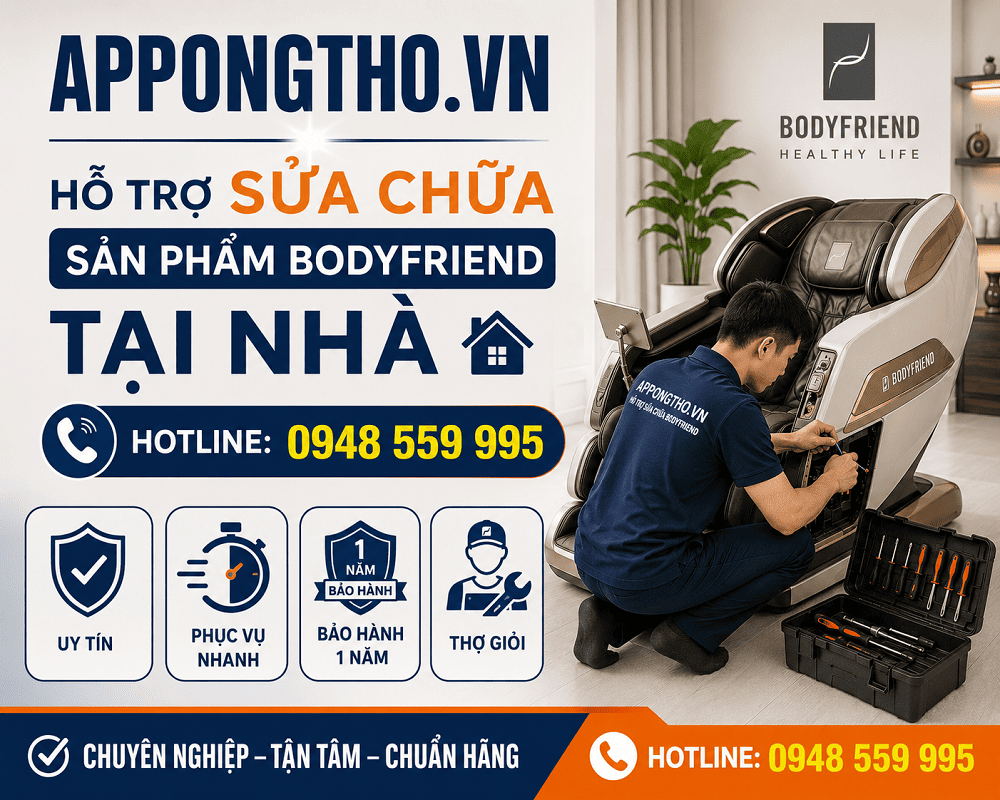 19. Sửa chữa sau bảo hành Bodyfriend tại Mê Linh - Hà Nội
