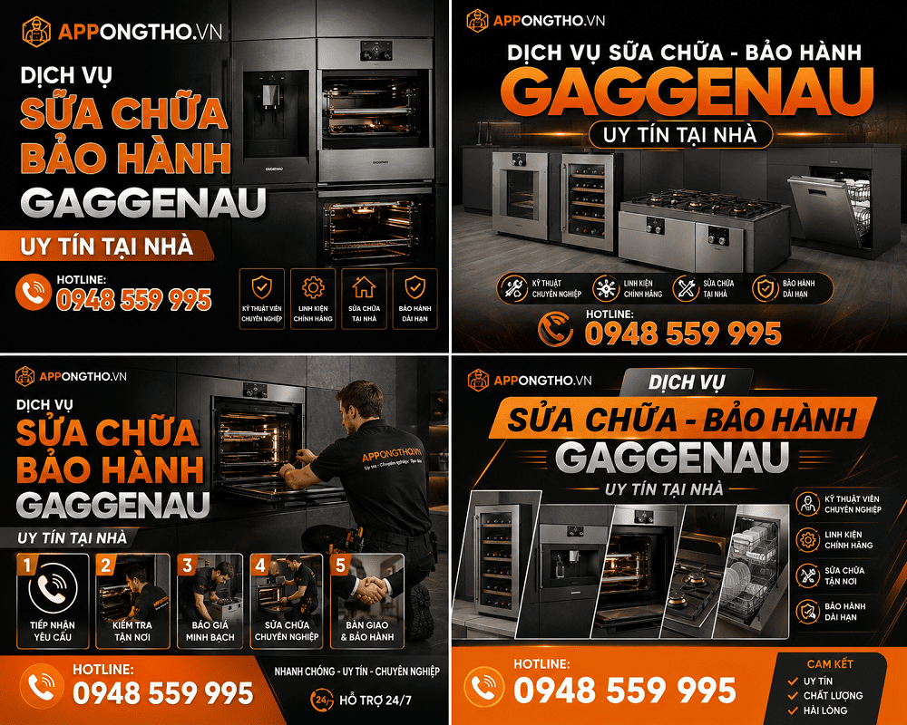 5 Cách tìm sửa chữa bảo hành Gaggenau uy tín
