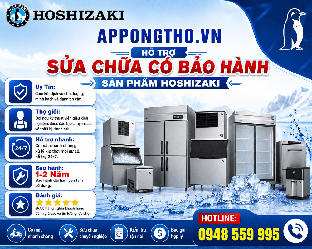 30 Địa Chỉ Sửa Chữa Bảo Hành Hoshizaki Uy Tín Tại Hà Nội 24/7