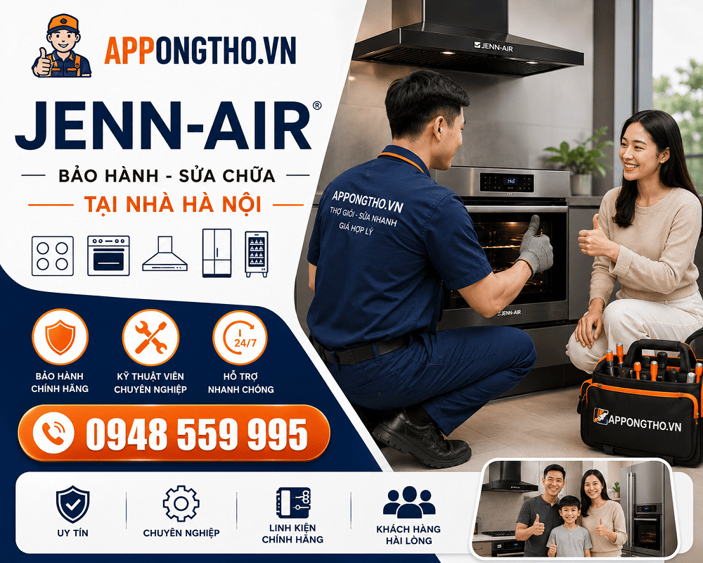 30 Địa Chỉ Sửa Chữa Bảo Hành Jenn-Air Uy Tín Tại Nhà Hà Nội