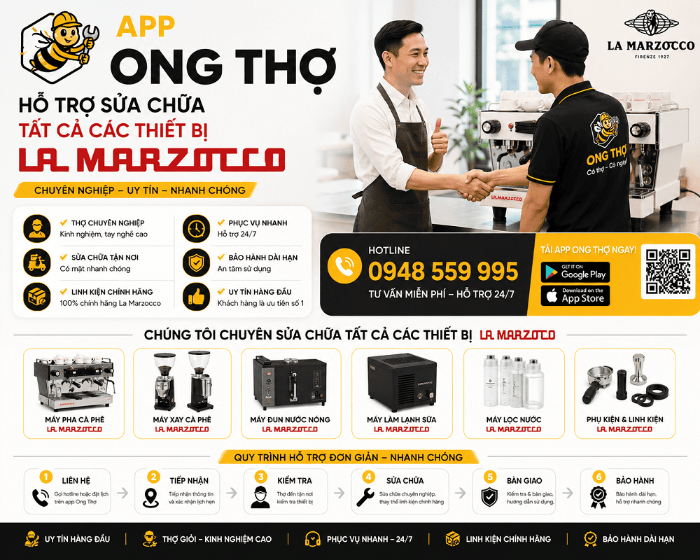 30 Địa Chỉ Sửa Chữa Bảo Hành La Marzocco Tại Nhà Hà Nội