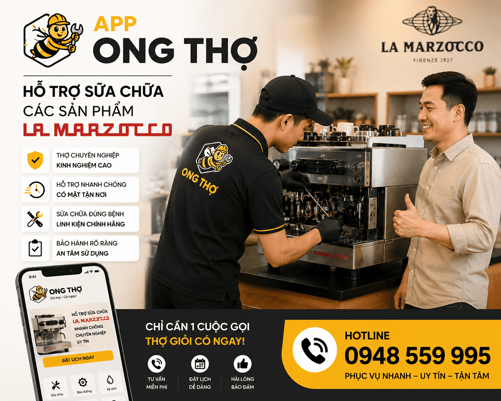 Lợi ích khi tìm đúng thợ sửa các sản phẩm La Marzocco