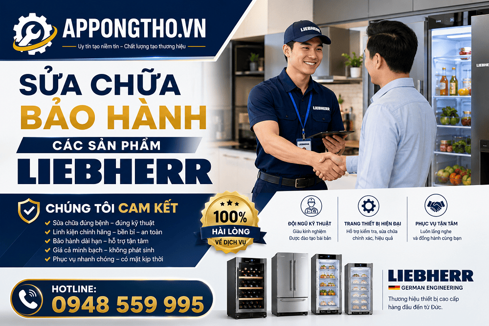 30 Địa chỉ sửa chữa sau bảo hành Liebherr tại nhà Hà Nội