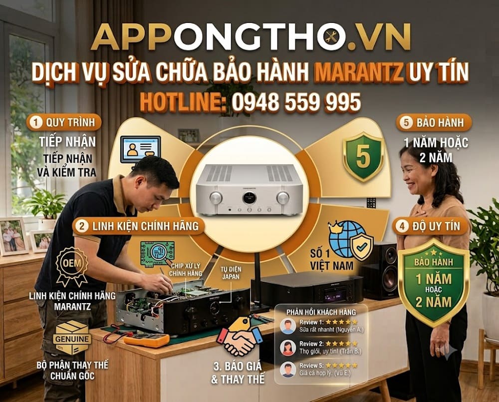 Điều khoản bảo hành sửa chữa Marantz